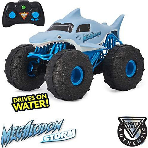 Monster Jam, Official Megalodon Storm All-Terrain Remote Control Monst –  daniellewalkerenterprises