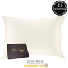 100% silk pillowcase for hair / 25 mom mulberry silk charmeuse / gift wrapped king size case in natural undyed white Danielle Walker