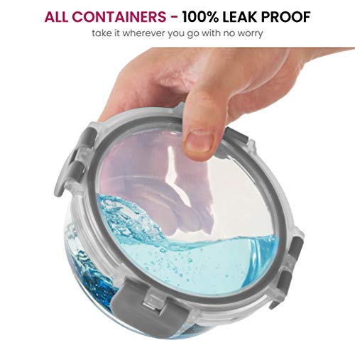 24 piece superior glass food storage leak proof containers set Danielle Walker