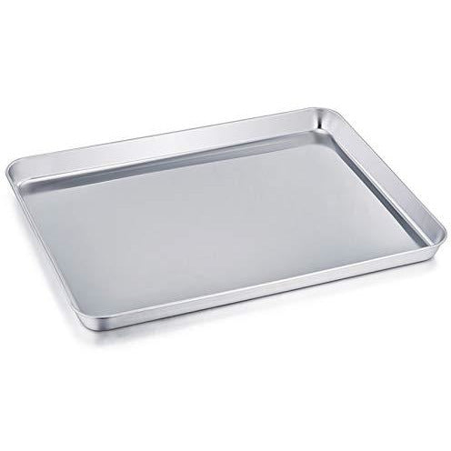 Aluminum Quarter Sheet Baking Pan size, Steel Nonstick Cookie Sheet, S