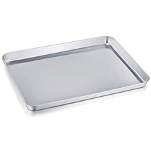  TeamFar Baking Sheet, Stainless Steel Baking Pan Cookie Sheet, Healthy & Non Toxic, Rust Free & Less Stick, Easy Clean & Dishwasher Safe