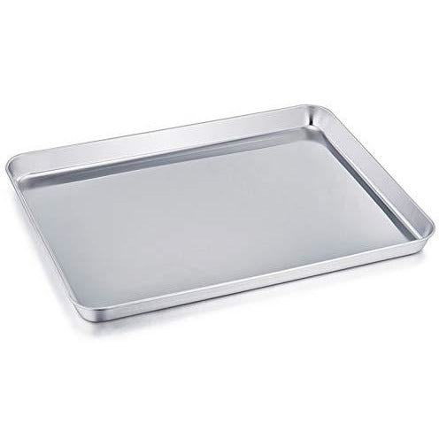 TeamFar Baking Sheet, Stainless Steel Baking Pan Cookie Sheet, Healthy