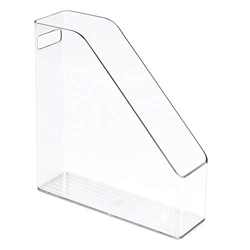 mDesign Plastic File Folder Bin Storage Organizer Vertical with Hand Danielle Walker