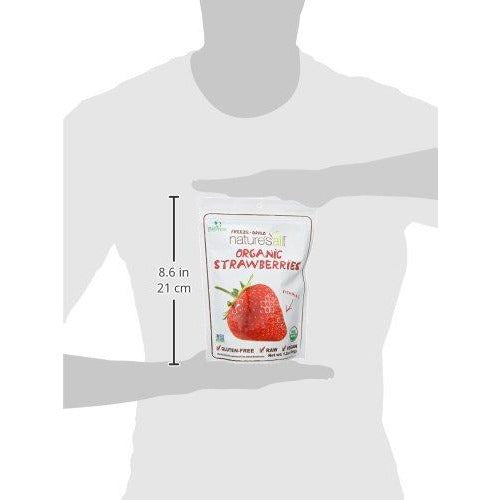 Natierra Nature's Organic Freeze-Dried Strawberries | Gluten Free & Vegan | 1.2 Ounce