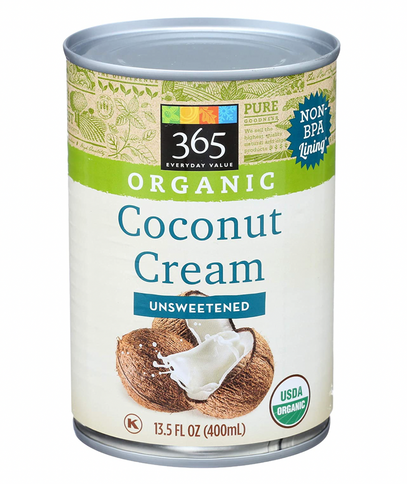 Coconut☆　 365 by Whole Foods Market, Organic Coconut Cream, Unsweetened
