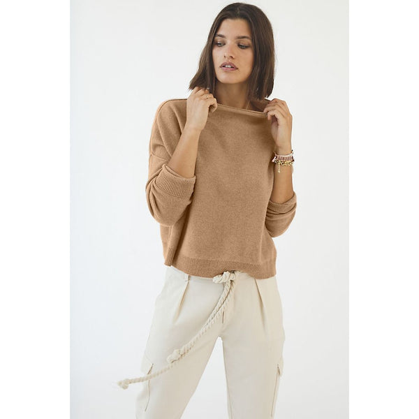 Pilcro Alani Cashmere Mock Neck Sweater