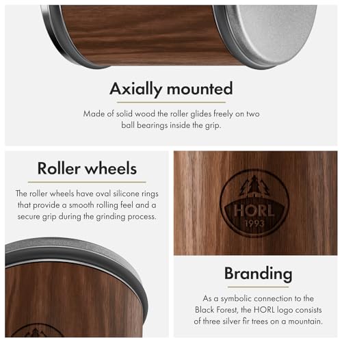 HORL 2 Walnut Rolling Knife Sharpener Engineered in Germany for Straight Edge with Industry Diamonds for Steel of any hardness and Magnetic Angle Technology with 15 & 20 Degrees