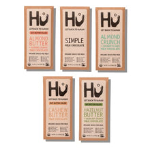  Hu Grass-Fed Chocolate SAMPLER PACK | Hazelnut Butter, Cashew Butter, Almond Coconut Crunch, Almond Crunch, Gluten Free, Paleo, Non GMO, Fair Trade Delicious Chocolate | 5 Pack