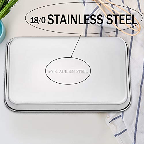 TeamFar Baking Sheet, Stainless Steel Baking Pan Cookie Sheet, Healthy –  daniellewalkerenterprises