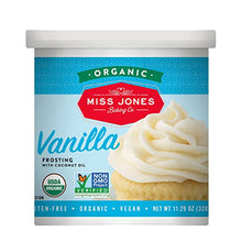  Miss Jones Baking Organic Buttercream Frosting, Perfect for Icing and Decorating, Vegan-Friendly: Vanilla (Pack of 1)