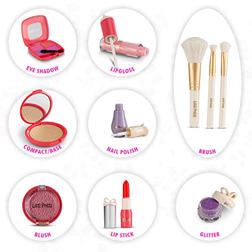 Litti Pritti Pretend Makeup for Girls - 11 Piece Play Makeup Set- Real –  daniellewalkerenterprises
