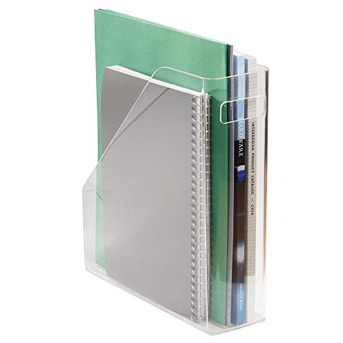 mDesign Plastic File Folder Bin Storage Organizer Vertical with Hand Danielle Walker