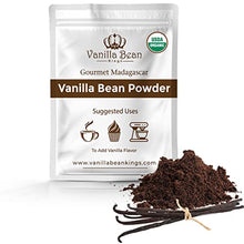  Organic Vanilla Bean Powder - 100% Pure Ground Madagascar Vanilla Powder
