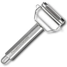  Precision Kitchenware - Ultra Sharp Stainless Steel Dual Julienne & Vegetable Peeler with Cleaning Brush & Blade Guard