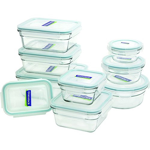 OXO Good Grips 3.5 Cup Smart Seal Glass Rectangle Food Storage Container,  Clear