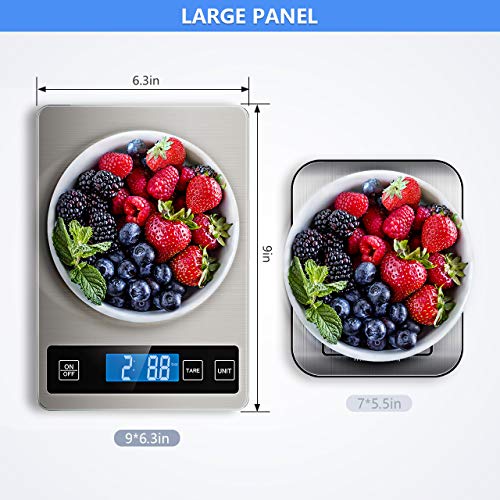 DE'VELO Accurate Digital Kitchen Scale for Food with Weight Measurement in  Grams, Ounces, and LB. Great for Baking, Cooking, Jewelry, Easy-to-Read LCD  Display - Yahoo Shopping
