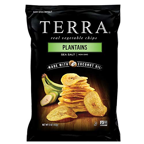 Terra Plantains Chips with Sea Salt, 5 Oz (Pack of 12)