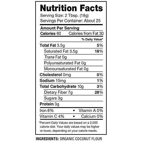 Nutiva Organic, non-GMO, Gluten-free, Unrefined Coconut Flour, 16-ounce (Pack of 6)