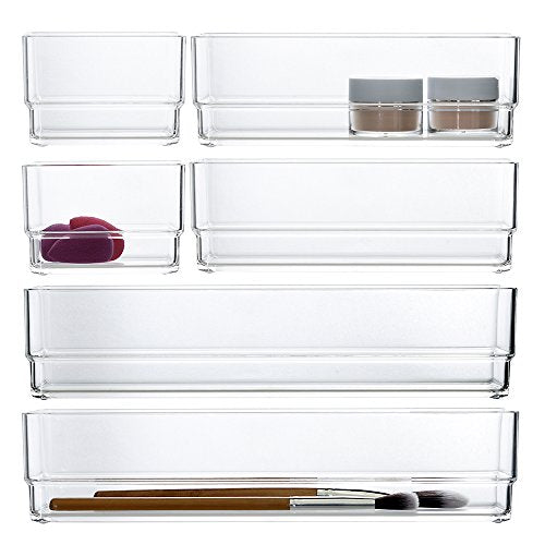 STORi Clear Plastic Vanity and Desk Drawer Organizers - Thumbnail 3