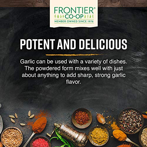 Frontier Co-op Garlic Powder, Certified Organic, Kosher | 1 lb. Bulk Bag | Allium sativum L.