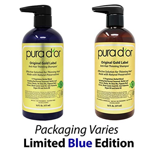 PURA D'OR Original Gold Label Anti-Thinning Biotin Shampoo (16oz