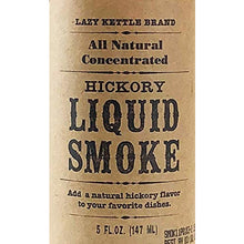  Lazy Kettle Brand All Natural Liquid Smoke | Perfect for Flavoring Meat | Hickory | Used to Flavor Beef Jerky, Steak, Fish, Cheese, Sauces and More | 5 Oz Each