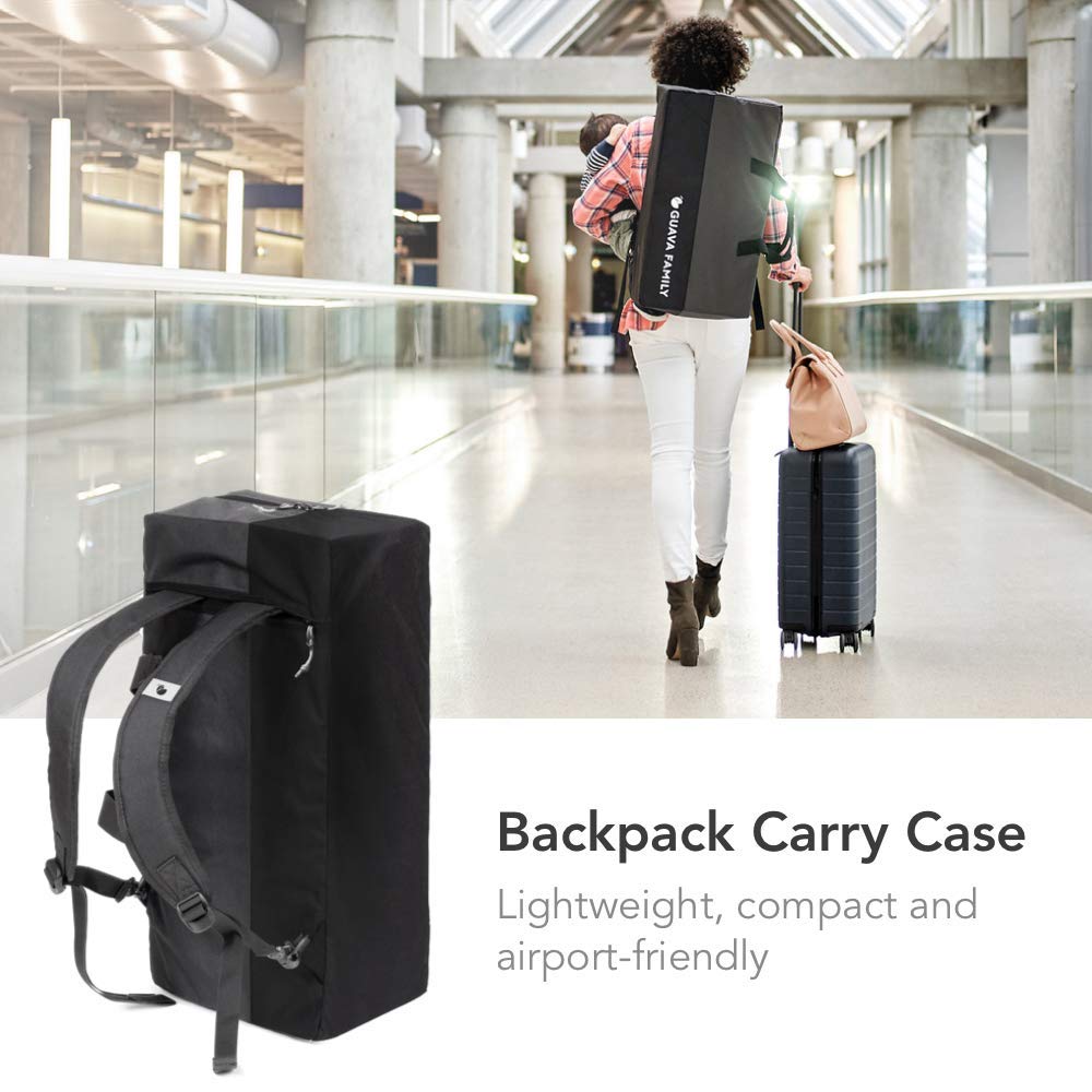 Lotus Travel Crib Backpack Portable, Lightweight, Easy to Pack Play-Yard with Comfortable Mattress Certified Baby Safe