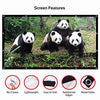 Projector Screen 120 inch 16:9 HD Foldable Anti-Crease Portable Projection Movies Screen for Home Theater Outdoor Indoor Support Double Sided Projection by P-JING