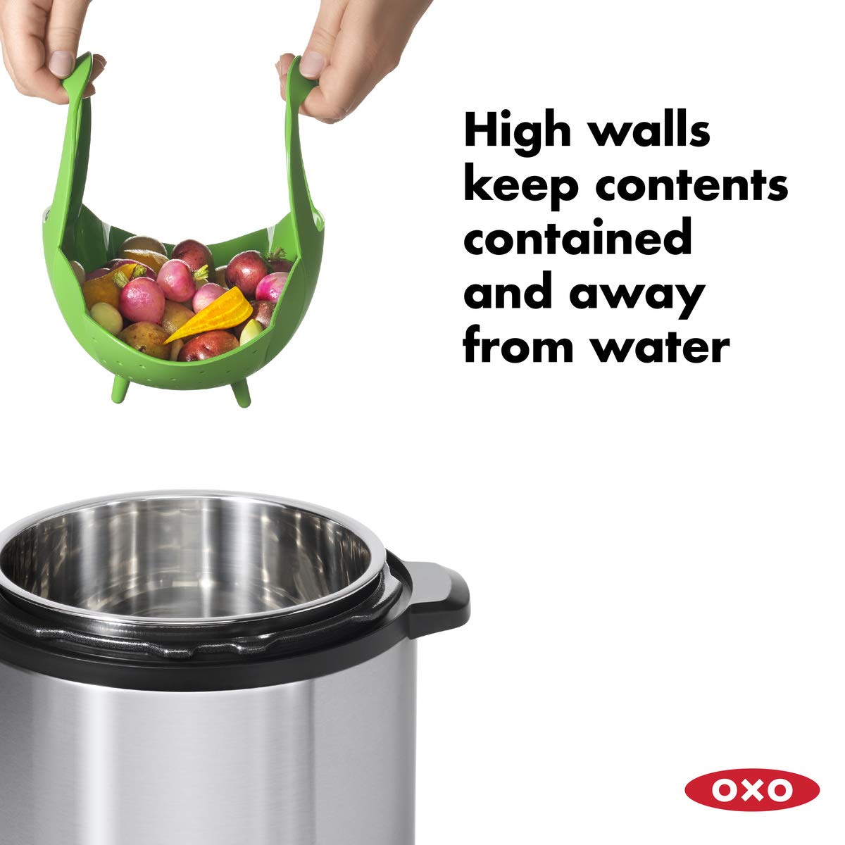 OXO Good Grips Silicone Steamer, Green – daniellewalkerenterprises