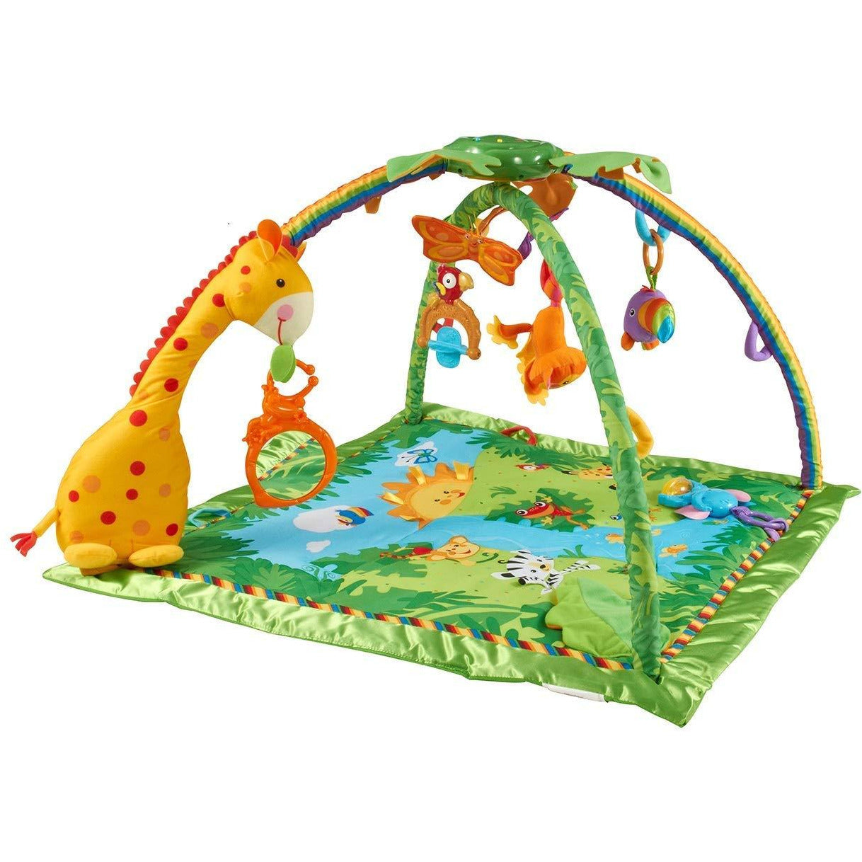 2006 baby fisher price rainforest in box Fisher-Price Rainforest Melodies and Lights Deluxe Gym – Danielle Walker