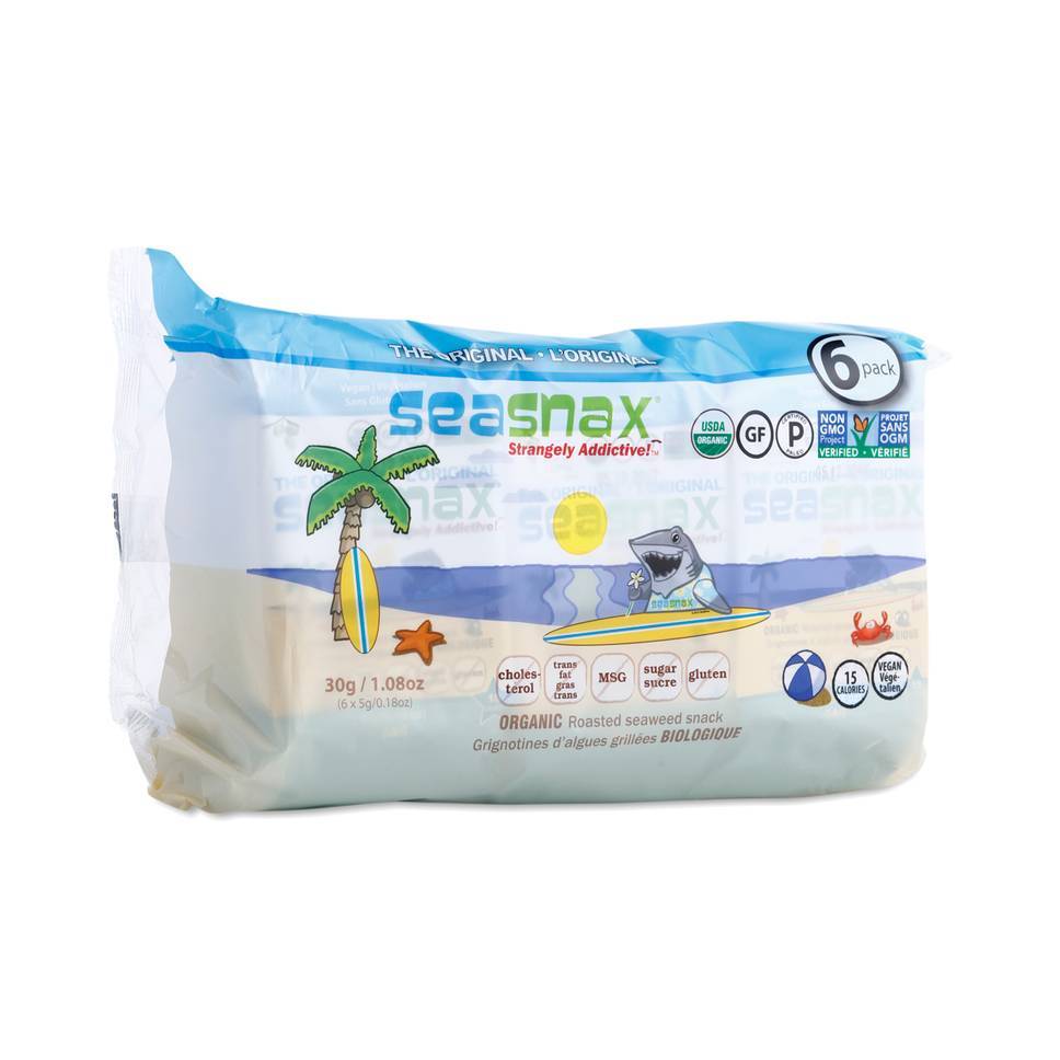 Seasnax Grab And Go Seaweed, Spicy Chipotle, 0.18 Ounce