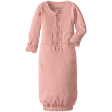  L'ovedbaby Unisex-Baby Organic Cotton Gown, Coral, 0/3 Months
