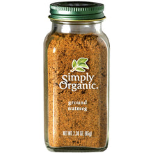  Simply Organic Nutmeg Ground CERTIFIED ORGANIC 2.3oz. bottle