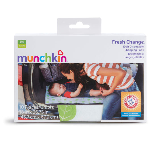 Munchkin Arm and Hammer Disposable Changing Pad, 10 Count