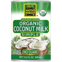  Native Forest Simple Organic Unsweetened Coconut Milk, 13.5 Ounce Cans (Pack of 12)