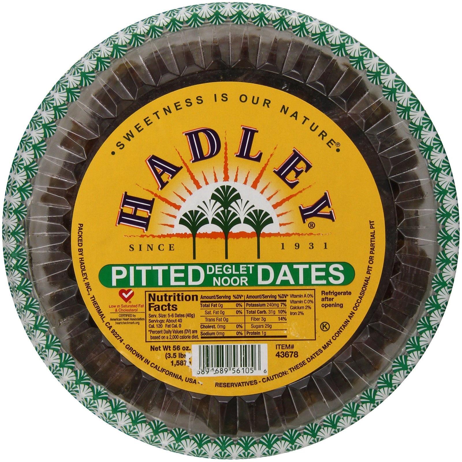 Hadley Date Gardens Pitted Dates 3.5 lbs Deglet Noor – Danielle