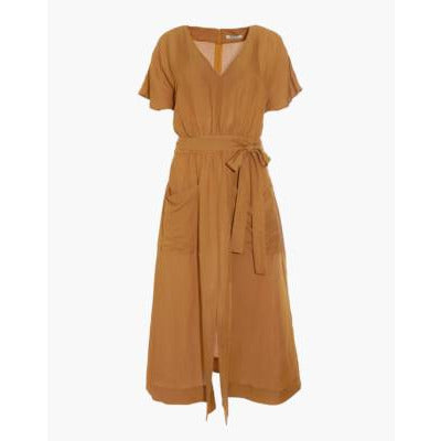 Linen-Blend Dolman-Sleeve Tie-Waist Midi Dress Danielle Walker | Official Shop Linen-Blend Dolman-Sleeve Tie-Waist Midi Dress Danielle Walker | Official Shop