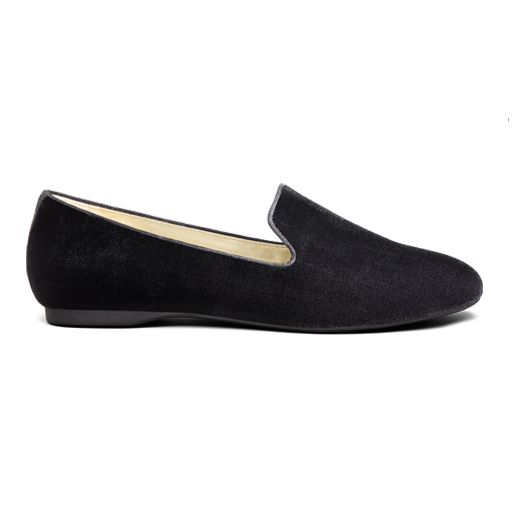 Birdies black 2025 velvet flats