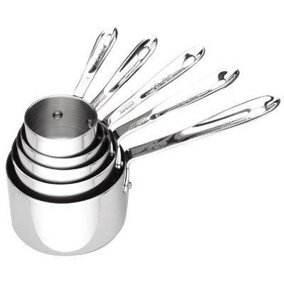 All-Clad Stainless Steel Measuring Cup Set, 5-Piece, Silver