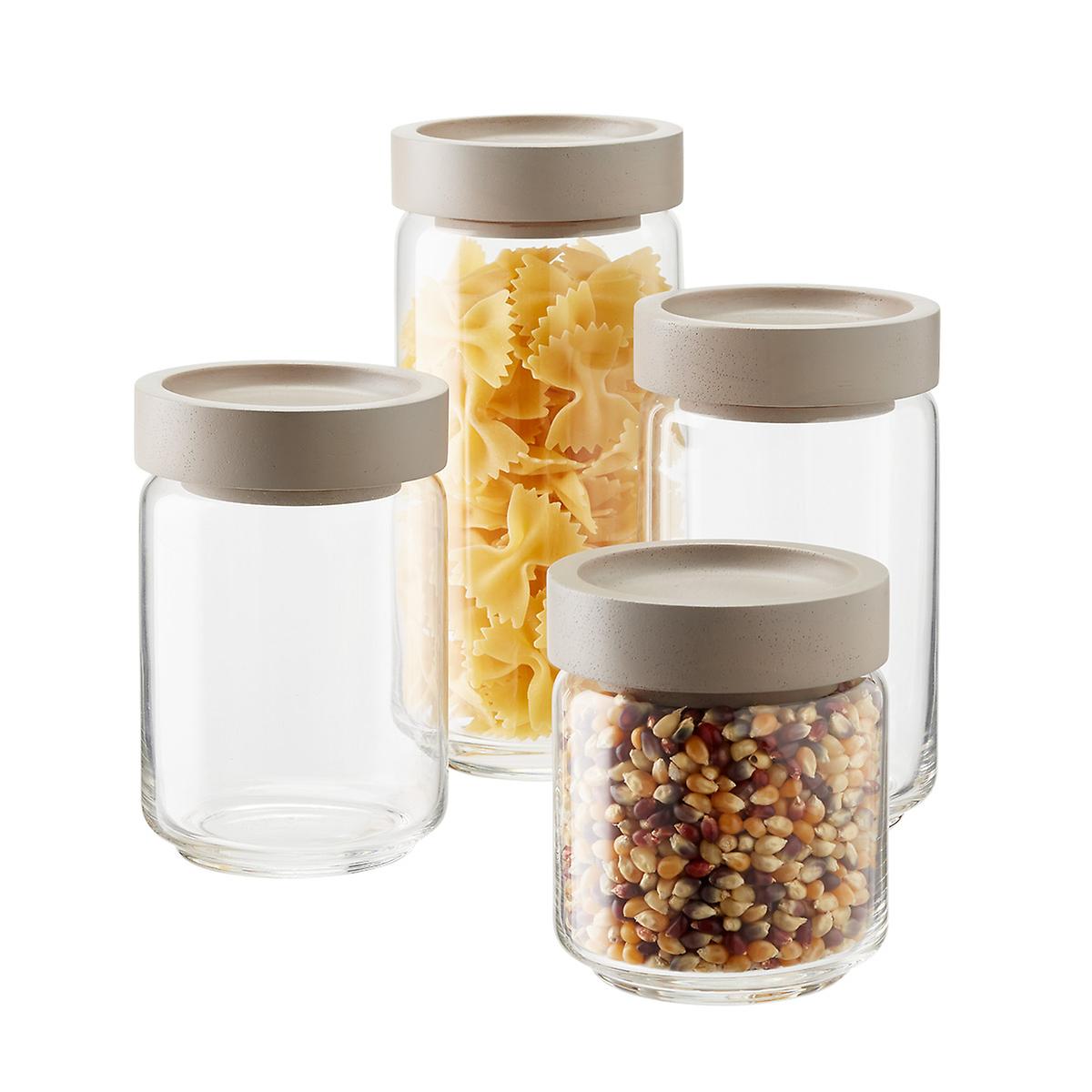 Glass container for storing food
