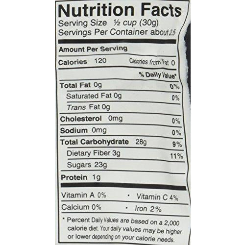 Bare snacks 2.7 oz. baked crunchy cinnamon banana chips nutrition facts Danielle Walker 