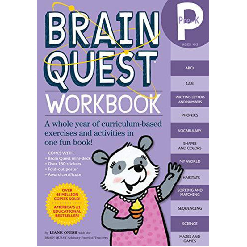 BRAIN QUEST WORKBOOK Pre-K～Grade 6 5冊セット Brain Quest Workbook