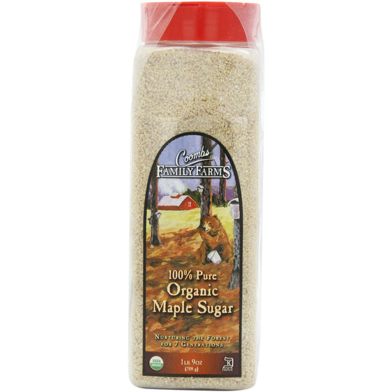 Coombs Family Farms organic maple sugar 1 lb 9 ounce container Danielle Walker