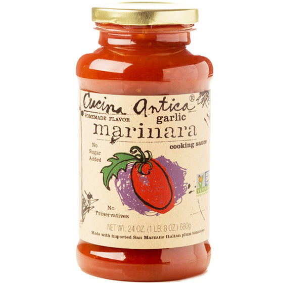 Cucina Antica - pasta sauce variety pack - 24 ounce, 6 count - non GMO, whole 30 approved, gluten free - garlic marinara Danielle Walker