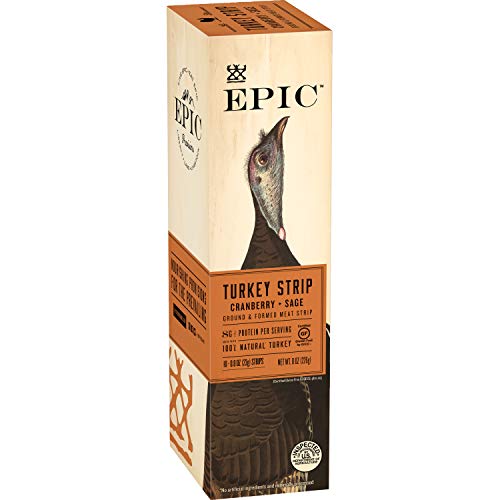 EPIC Turkey Cranberry Sage Strips, Keto Friendly, 10Ct Box 0.8oz strip ...