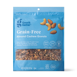 Good & Gather 8 oz. bag almond cashew grain free granola Danielle Walker