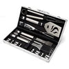 Williams Sonoma Black-Handled 4-Piece BBQ Tool Set with Storage Case