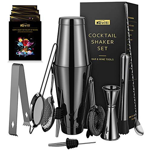 Cocktail Shaker - Koviti 12 Piece Bartender Kit - Stainless Steel Cock –  daniellewalkerenterprises