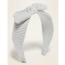  Striped Jersey Bow-Tie Headband for Girls