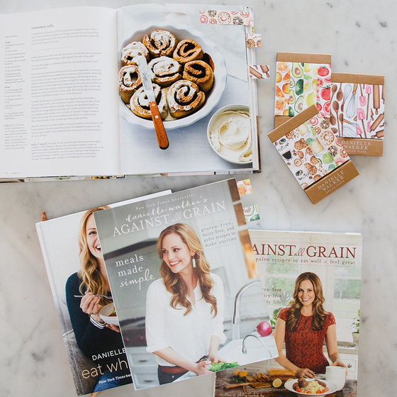 Sweet treats recipe flags product image with cookbooks Danielle Walker